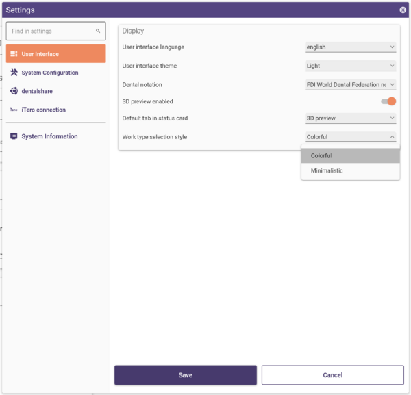 Settings DentalDB Work type selection 3.2.png